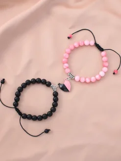 Adjustable Drawstring Magnetic Attraction Couple Bracelets