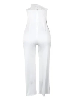 Asymmetrical Sleeveless Strapless Jumpsuit
