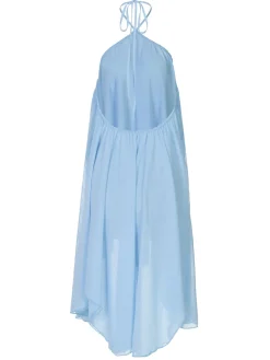 Backless Halter Chiffon Mini Dress