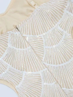 Beaded Mermaid Hollow Out Maxi Dress