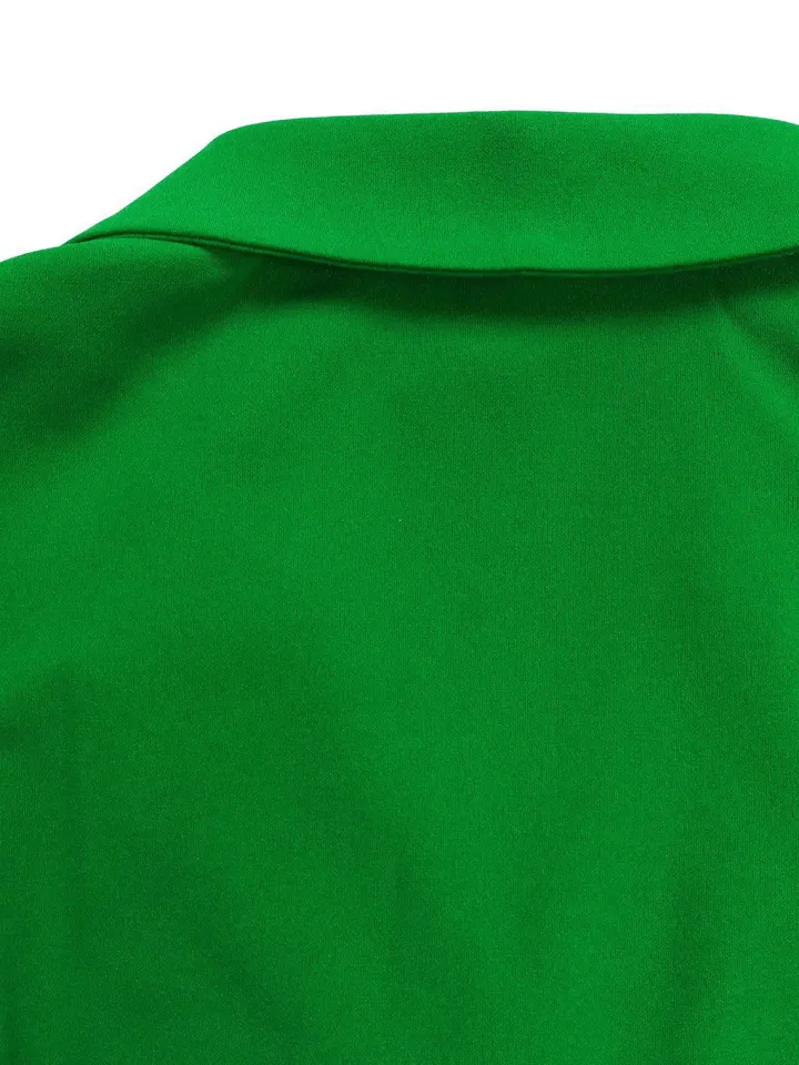 Belted Blazer Pleated Midi Dress