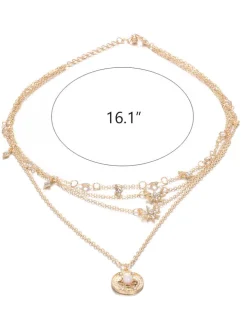 Bohemian Diamond Starlight Multilayer Necklace