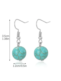 Bohemian Turquoise Earring Bracelet Necklace Sets