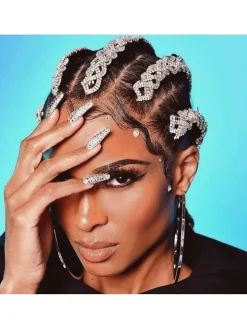 Braided Glitter Rhinestones Headbands