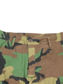 Camouflage Cargo Straight Leg Pants