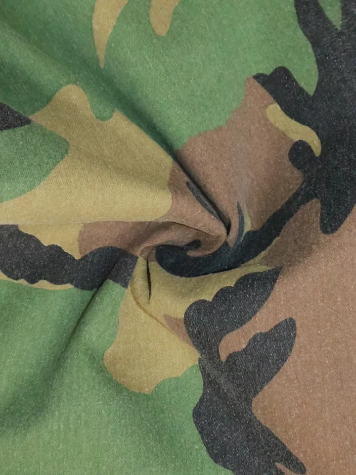 Camouflage Distressed Cargo Pants