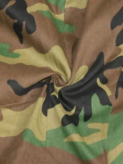 Camouflage Print Double Breasted Blazer Jacket