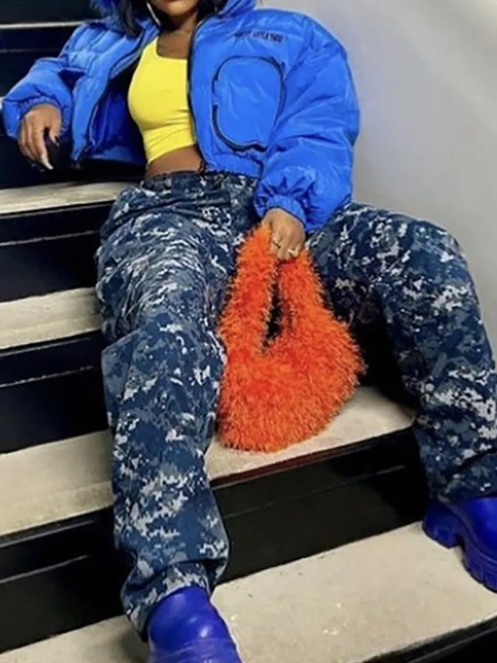 Candy Color Fluffy Fringe Mini Handbag