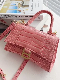 Casual Crocodile Pattern Crossbody Bags