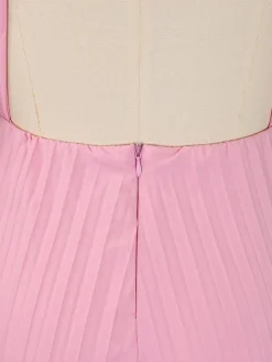 Chain Halter Backless Pleated Jumpsuit