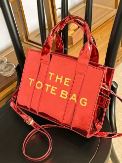 Chic PU Leather Shoulder Crossbody Tote Bag