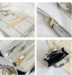 Chic PU Leather Shoulder Crossbody Tote Bag