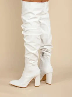 Chunky Heel Over-the-Knee Boots