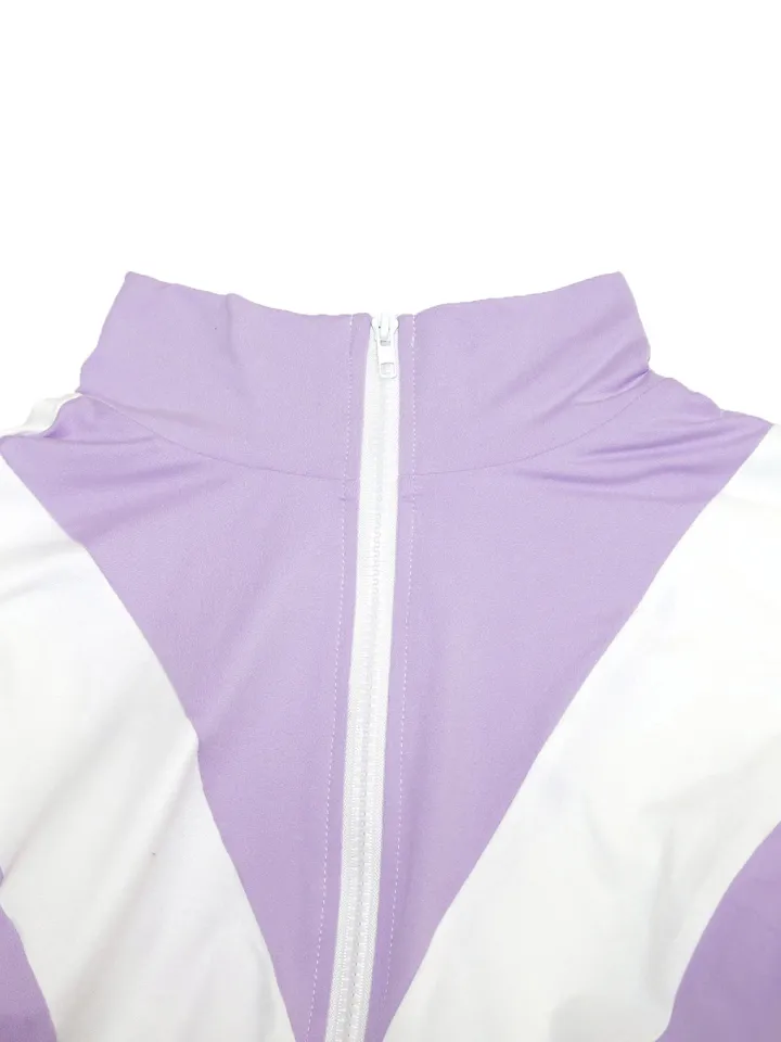 Colorblock Two Piece Pants Set