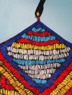 Colorful Print Halter Neck Backless Maxi Dress