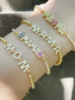 Colorful Rhinestone Bear Bracelets