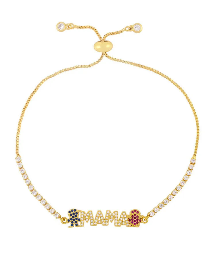 Colorful Rhinestone Bear Bracelets