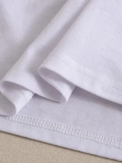 3D Butterfly Print Loose Top u0026 Lace Shorts Set