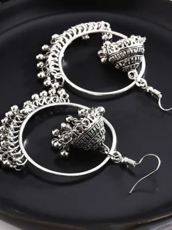 Double Layer Tassel Pendant Earrings