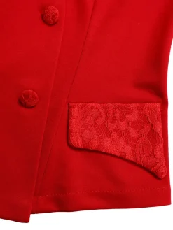 Elegant Lace Top Pencil Skirt Set