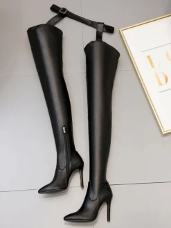 Elegant Thigh High Stiletto Boots