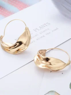 European Irregular Flower Basket Earrings