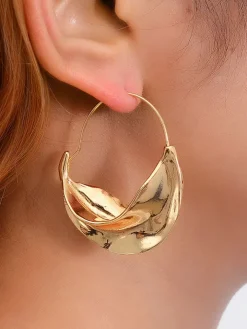 European Irregular Flower Basket Earrings