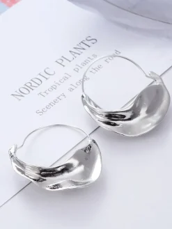 European Irregular Flower Basket Earrings