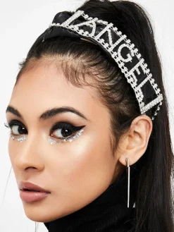 Fashion Letter Rhinestones Headdress