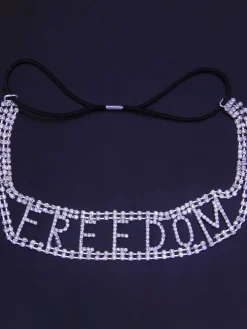 Fashion Letter Rhinestones Headdress