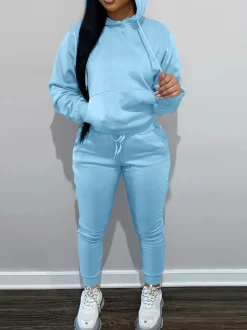 Fleece-Lined Hoodie u0026 Sweatpants Set