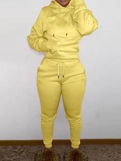 Fleece-Lined Hoodie u0026 Sweatpants Set