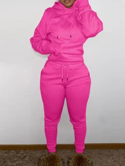 Fleece-Lined Hoodie u0026 Sweatpants Set