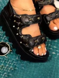Fly Platform Gladiators Studded Sandals