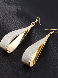 Frosted Water Droplets Earrings