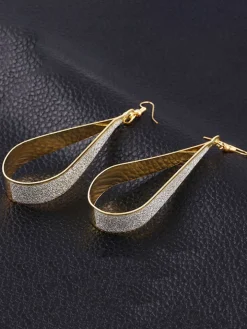 Frosted Water Droplets Earrings