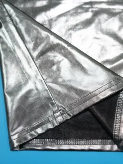 Glitter Halter Cowl Neck Backless Jumpsuit