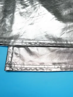 Glitter Halter Cowl Neck Backless Jumpsuit