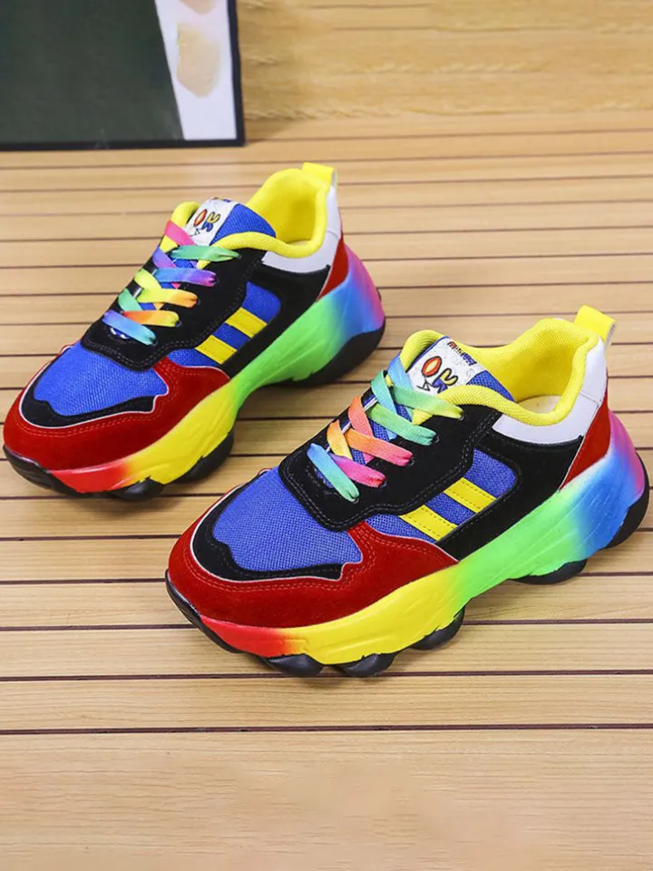 Gradient Colorful Platform Sneaker