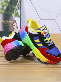 Gradient Colorful Platform Sneaker