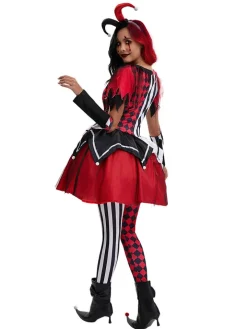 Halloween Costume Clown Cosplay Dress