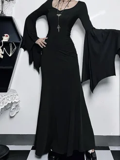 Halloween Costume Gothic Maxi Dress