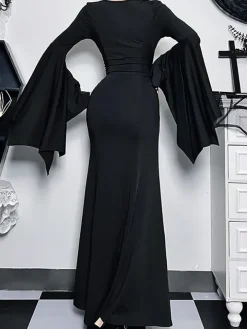 Halloween Costume Gothic Maxi Dress
