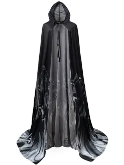 Halloween Costume Set Skeleton Cape Dress