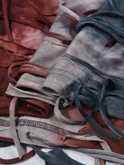 Halloween Fringe Crop Top Tie-Dye Set