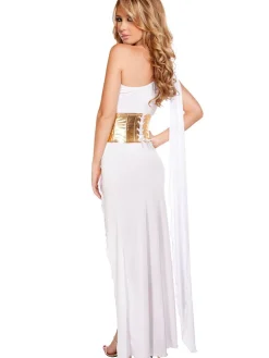 Halloween One Shoulder Greek Goddess Costume