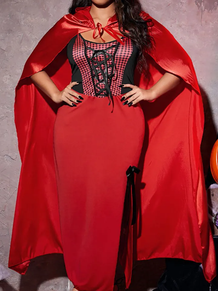 Halloween Plus Size Sleeveless Witch Costume