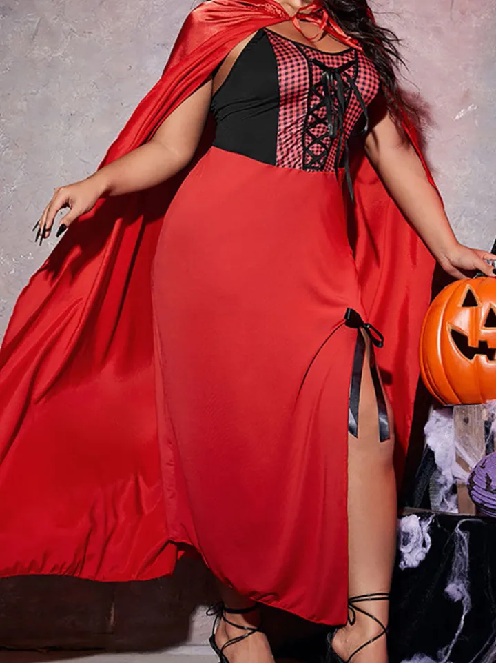 Halloween Plus Size Sleeveless Witch Costume