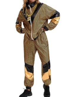 Halloween 80s Disco Glitter Jacket Pants Sets