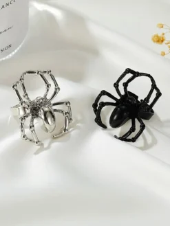Halloween Simulated Spider Finger Ring